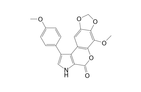 1-(4-Methoxyphenyl)-6-methoxy[1,3]dioxolo[4,5-i]chromeno[3,4-b]pyrrole-4(3H)-one