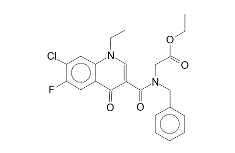 [Benzyl-(7-chloro-1-ethyl-6-fluoro-4-oxo-1,4-dihydroquinoline-3-carbonyl)amino]acetic acid, ethyl ester