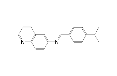 6-quinolinamine, N-[(E)-[4-(1-methylethyl)phenyl]methylidene]-