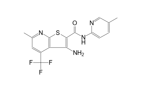 3-amino-6-methyl-N-(5-methyl-2-pyridinyl)-4-(trifluoromethyl)thieno[2,3-b]pyridine-2-carboxamide