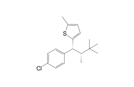 syn-2-[1'-(p-chlorophenyl)-2',3',3'-trimethylbutyl]-5-methylthioiphene