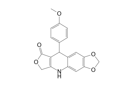 9-(4-Methoxyphenyl)-6,9-dihydro[1,3]dioxolo[4,5-g]furo[3,4-b]quinolin-8(5H)-one