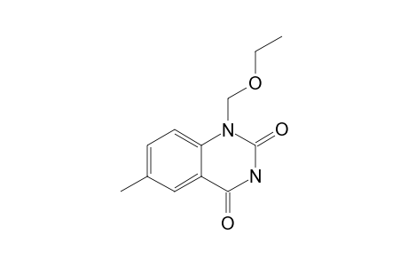 1-(ETHYLOXYMETHYL)-6-METHYLQUINAZOLINE-2,4(1H,3H)-DIONE