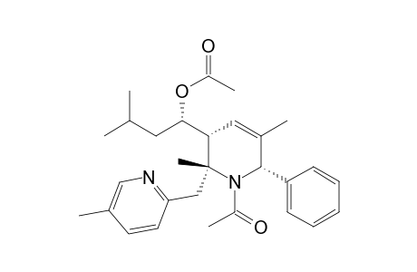 3-Pyridinemethanol, 1-acetyl-1,2,3,6-tetrahydro-2,5-dimethyl-.alpha.-(2-methylpropyl)-2-[(5-methyl-2-pyridinyl)methyl]-6-phenyl-, acetate (ester), [2.alpha.,3.beta.(S*),6.alpha.]-