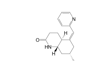 2(1H)-Quinolinone, octahydro-7-methyl-5-(2-pyridinylmethylene)-, (4a.alpha.,5Z,7.alpha.,8a.beta.)-(.+-.)-