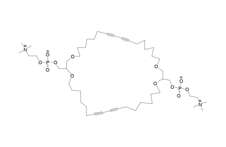 [23-[(oxido-(2-trimethylazaniumylethoxy)phosphoryl)oxymethyl]-1,4,21,24-tetraoxacyclotetraconta-11,13,31,33-tetrayn-2-yl]methyl 2-trimethylazaniumylethyl phosphate