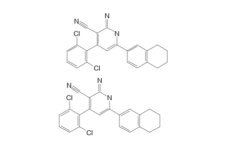 4-(2,6-DICHLOROPHENYL)-6-(1,2,3,4-TETRAHYDRONAPHTHALEN-6-YL)-2-IMINO-1,2-DIHYDROPYRIDINE-3-CARBONITRILE