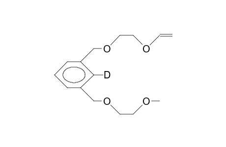 2-Deuterio-1-(2,5,-dioxa-6-hepten-1-yl)-3-(2,5-dioxa-hexyl)-benzene