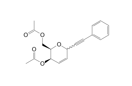 1-(4',6'-Di-O-acetyl-2',3'-dideoxy-.alpha.-D-erythro-hex-2'-enopyranosyl)-2-phenylethyne