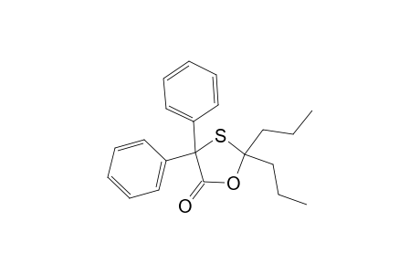 1,3-Oxathiolan-5-one, 4,4-diphenyl-2,2-dipropyl-