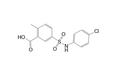 benzoic acid, 5-[[(4-chlorophenyl)amino]sulfonyl]-2-methyl-