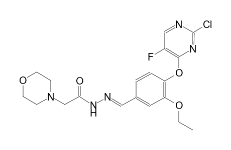 N-[(E)-[4-(2-chloranyl-5-fluoranyl-pyrimidin-4-yl)oxy-3-ethoxy-phenyl]methylideneamino]-2-morpholin-4-yl-ethanamide