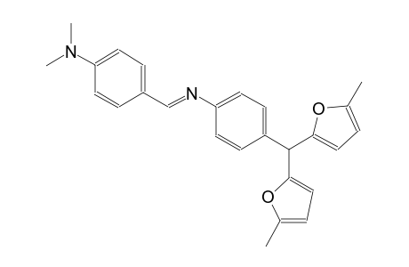 4-[bis(5-methyl-2-furyl)methyl]-N-{(E)-[4-(dimethylamino)phenyl]methylidene}aniline