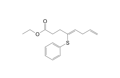7-Ethoxycarbonyl-5-phenylthiohepta-1,4(Z)-diene