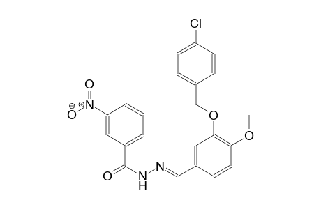 N'-((E)-{3-[(4-chlorobenzyl)oxy]-4-methoxyphenyl}methylidene)-3-nitrobenzohydrazide