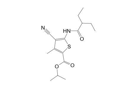 isopropyl 4-cyano-5-[(2-ethylbutanoyl)amino]-3-methyl-2-thiophenecarboxylate