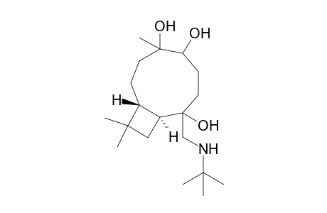 (1S,9R)-2-((tert-butylamino)methyl)-6,10,10-trimethylbicyclo[7.2.0]undecane-2,5,6-triol