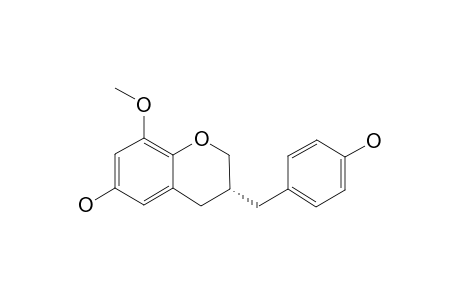 (3-R)-6,4'-DIHYDROXY-8-METHOXYHOMOISOFLAVON