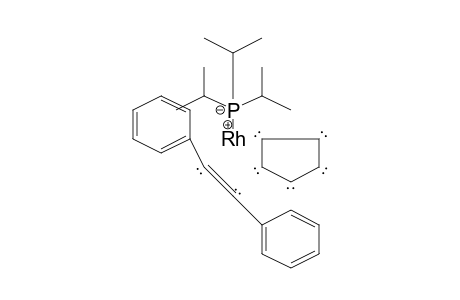 Rhodium, (.eta.5-2,4-cyclopentadien-1-yl)[1,1'-(.eta.2-1,2-ethynediyl)bis[benzene]][tris(1-methylethyl)phosphine]-