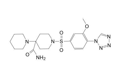 1-{1'-[3-methoxy-4-(1H-1,2,3,4-tetrazol-1-yl)benzenesulfonyl]-[1,4'-bipiperidin]-4'-yl}ethan-1-one