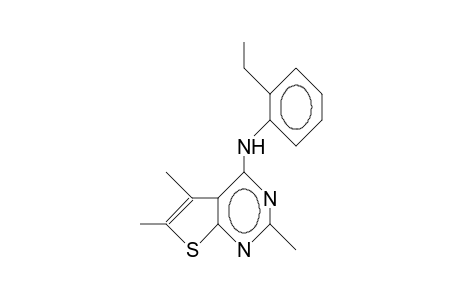 N-(2-Ethyl-phenyl)-2,5,6-trimethyl-thieno(2,3-D)pyrimidin-4-amine
