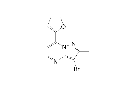 3-BROMO-7-(FUR-2-YL)-2-METHYLPYRAZOLO-[1,5-A]-PYRIMIDINE