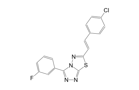 [1,2,4]triazolo[3,4-b][1,3,4]thiadiazole, 6-[(E)-2-(4-chlorophenyl)ethenyl]-3-(3-fluorophenyl)-