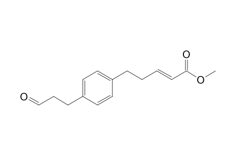 Methyl 5-[4'-(3"-oxopropyl)phenyl]-2-pentenoate