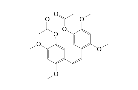 2,2',4,4',tetramethoxystilbene-5,5'-diyl diacetate ((Z):(E) mixture approx. 2:1)