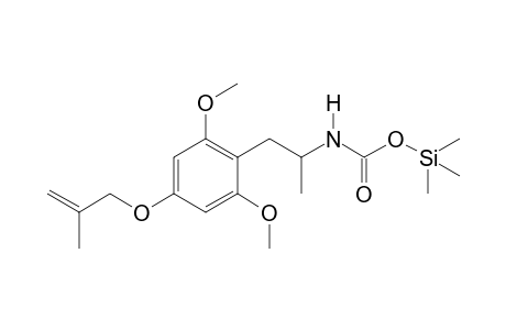 N-[1-(2,6-Dimethoxy-4-(2-methyl-2-propenoxy)phenyl)prop-2-yl]carbamic acid TMS