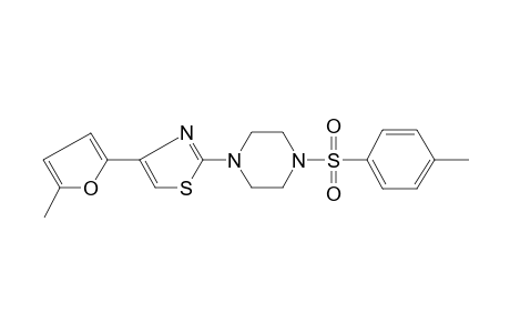 4-(5-Methyl-2-furanyl)-2-[4-(4-methylphenyl)sulfonyl-1-piperazinyl]thiazole