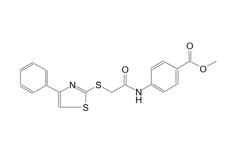 benzoic acid, 4-[[[(4-phenyl-2-thiazolyl)thio]acetyl]amino]-, methylester