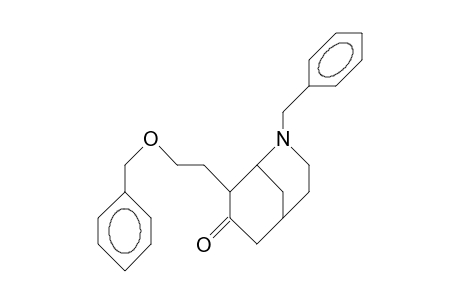 8.alpha.-(2-Benzyloxy-ethyl)-2-benzyl-2-aza-bicyclo(3.3.1)nonan-7-one