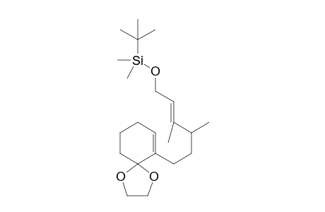 2-[(E)-6-tert-Butyldimethylsilyloxy-3,4-dimethyl-4-hexenyl]-2-cyclohexenespiro-2',5'-dioxacyclopentane