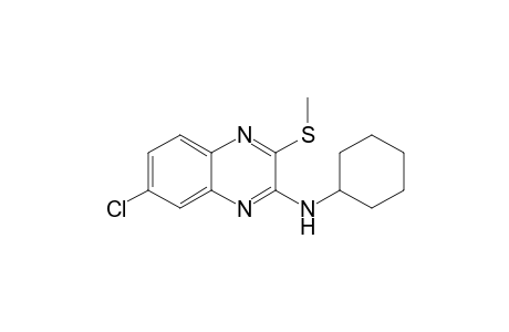 2-Cycloexylamino-3-methylthio-7-chloroquinoxaline