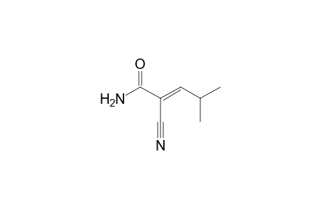 (E)-2-cyano-4-methyl-2-pentenamide