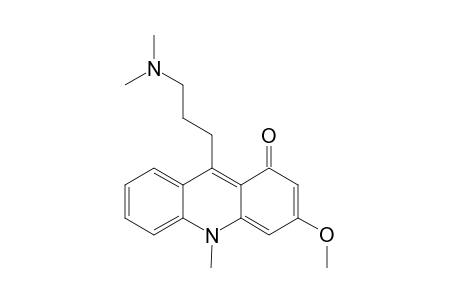 9-[3-(dimethylamino)propyl]-3-methoxy-10-methyl-1-acridinone