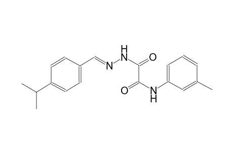 acetic acid, [(3-methylphenyl)amino]oxo-, 2-[(E)-[4-(1-methylethyl)phenyl]methylidene]hydrazide