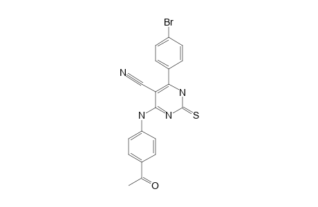 4-(PARA-ACETYL-PHENYLAMINO)-6-(PARA-BROMOPHENYL)-2-THIOXO-1,2-DIHYDROPYRIMIDINE-5-CARBONITRILE