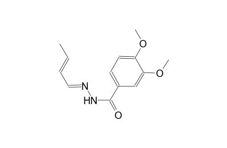 N'-[(E,2E)-2-butenylidene]-3,4-dimethoxybenzohydrazide