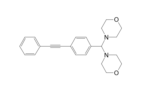 4-(4-Morpholinyl[4-(phenylethynyl)phenyl]methyl)morpholine