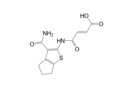 (2E)-4-{[3-(aminocarbonyl)-5,6-dihydro-4H-cyclopenta[b]thien-2-yl]amino}-4-oxo-2-butenoic acid