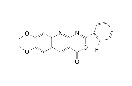 4H-[1,3]oxazino[4,5-b]quinolin-4-one, 2-(2-fluorophenyl)-7,8-dimethoxy-