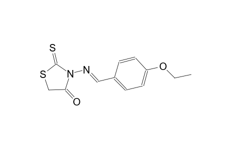 3-{[(E)-(4-ethoxyphenyl)methylidene]amino}-2-thioxo-1,3-thiazolidin-4-one