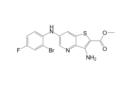 Methyl 6-(2-bromo-4-fluorophenylamino)-3-aminothieno[3,2-b]pyridine-2-carboxylate
