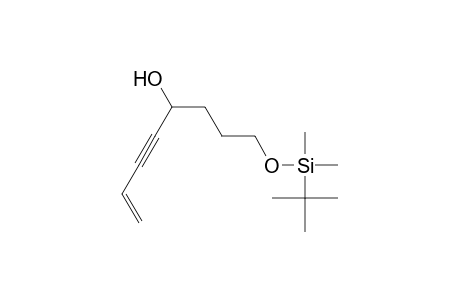 7-Octen-5-yn-4-ol, 1-[[(1,1-dimethylethyl)dimethylsilyl]oxy]-, (.+-.)-