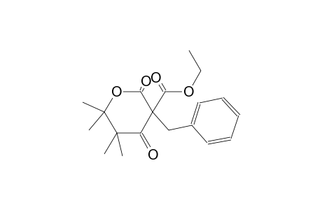 ethyl 3-benzyl-5,5,6,6-tetramethyl-2,4-dioxotetrahydro-2H-pyran-3-carboxylate