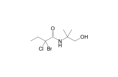 2-bromanyl-2-chloranyl-N-(2-methyl-1-oxidanyl-propan-2-yl)butanamide