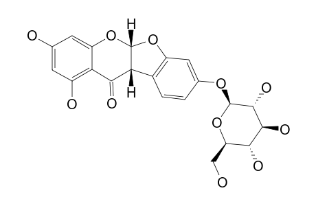 BOERAVINONE-L;(2S,3S)-5,7,4'-TRIHYDROXY-2,3-DIHYDRO-COUMARONO-CHROMONE-4'-O-BETA-D-GLUCOPYRANOSIDE