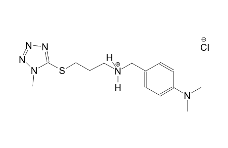 N-[4-(dimethylamino)benzyl]-3-[(1-methyl-1H-tetraazol-5-yl)sulfanyl]-1-propanaminium chloride